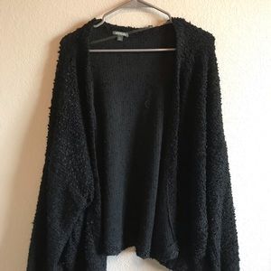 OVERSIZED BLACK CARDIGAN